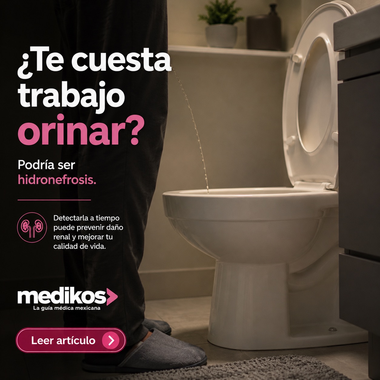 Niño en consulta para artículo de hidronefrosis y urología pediátrica