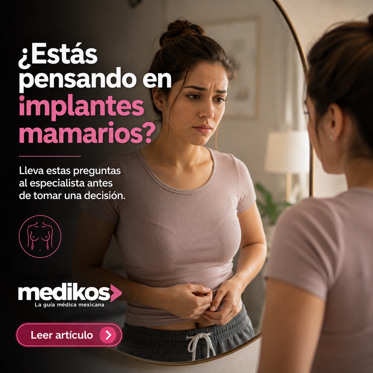 Consulta informativa sobre implantes mamarios y cirugía plástica