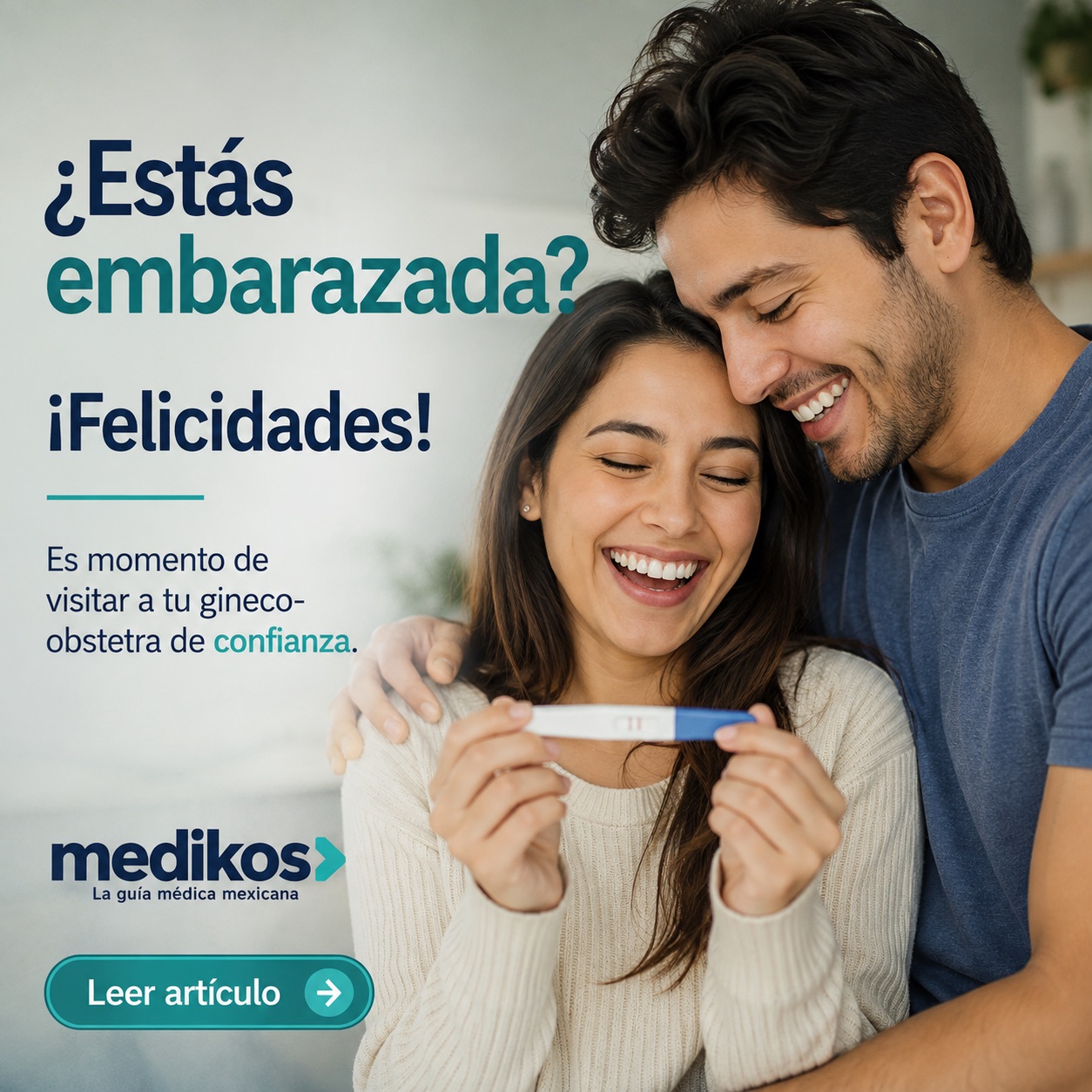Mujer embarazada en consulta de control prenatal